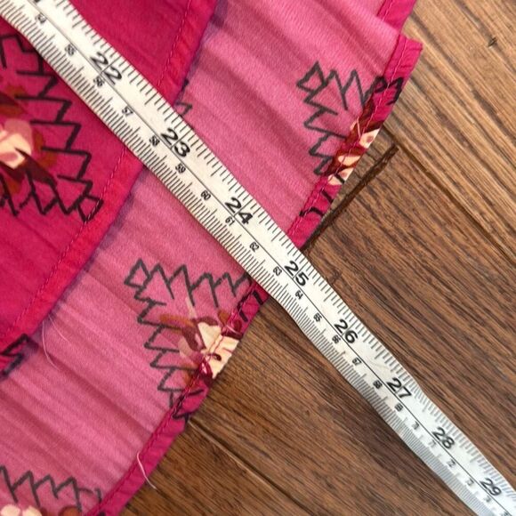 By Anthropologie pink boho dolman sleeve blouse M - Picture 8 of 11